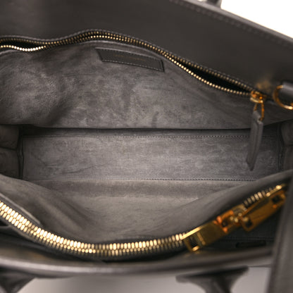 Saint Laurent Calfskin Small Sac de Jour Dark Anthracite 6 of 15