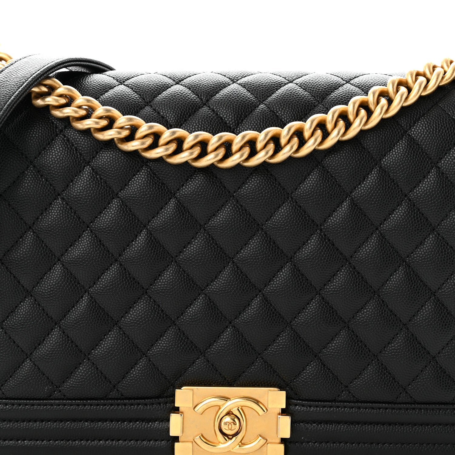 Chanel Caviar Quilted New Medium Boy Flap Black Black 8 of 11