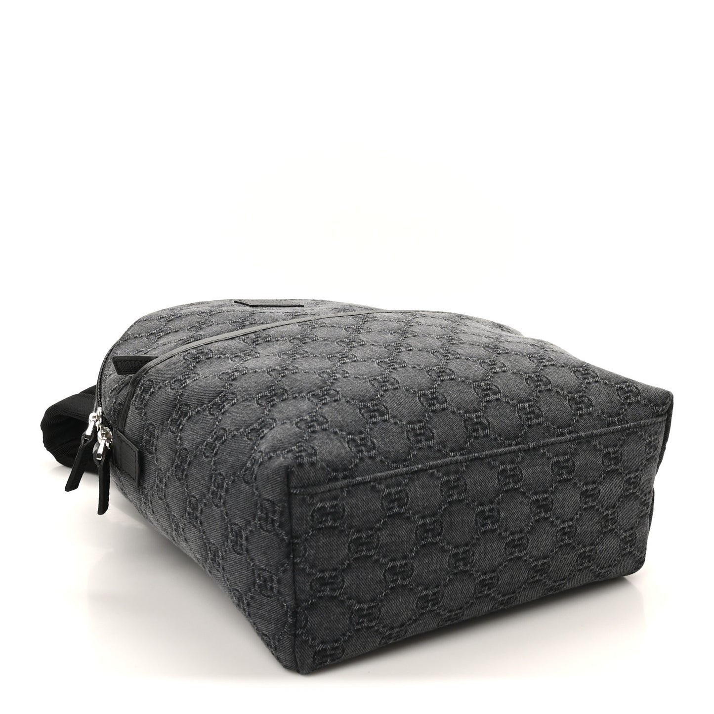 Denim GG Monogram Childrens Backpack Black
