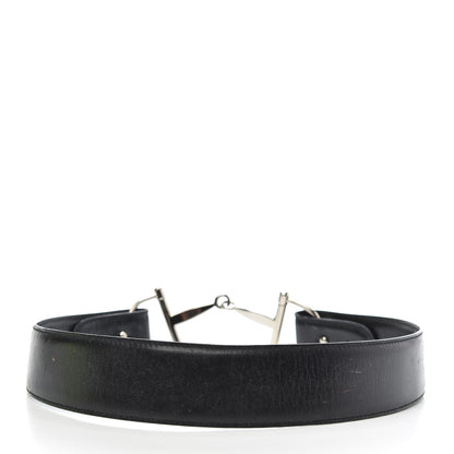 Gucci Calfskin Horsebit Selleria Belt 75 30 Black 2 of 6