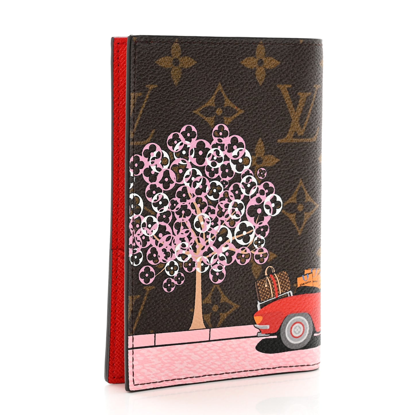 Monogram 2019 Christmas Animation Passport Cover Rouge