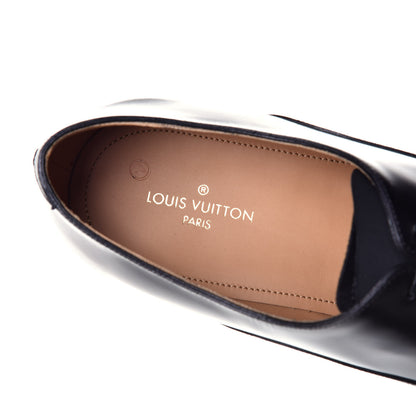 Louis Vuitton Calfskin Mens Vendome Richelieu 9 Black 7 of 8