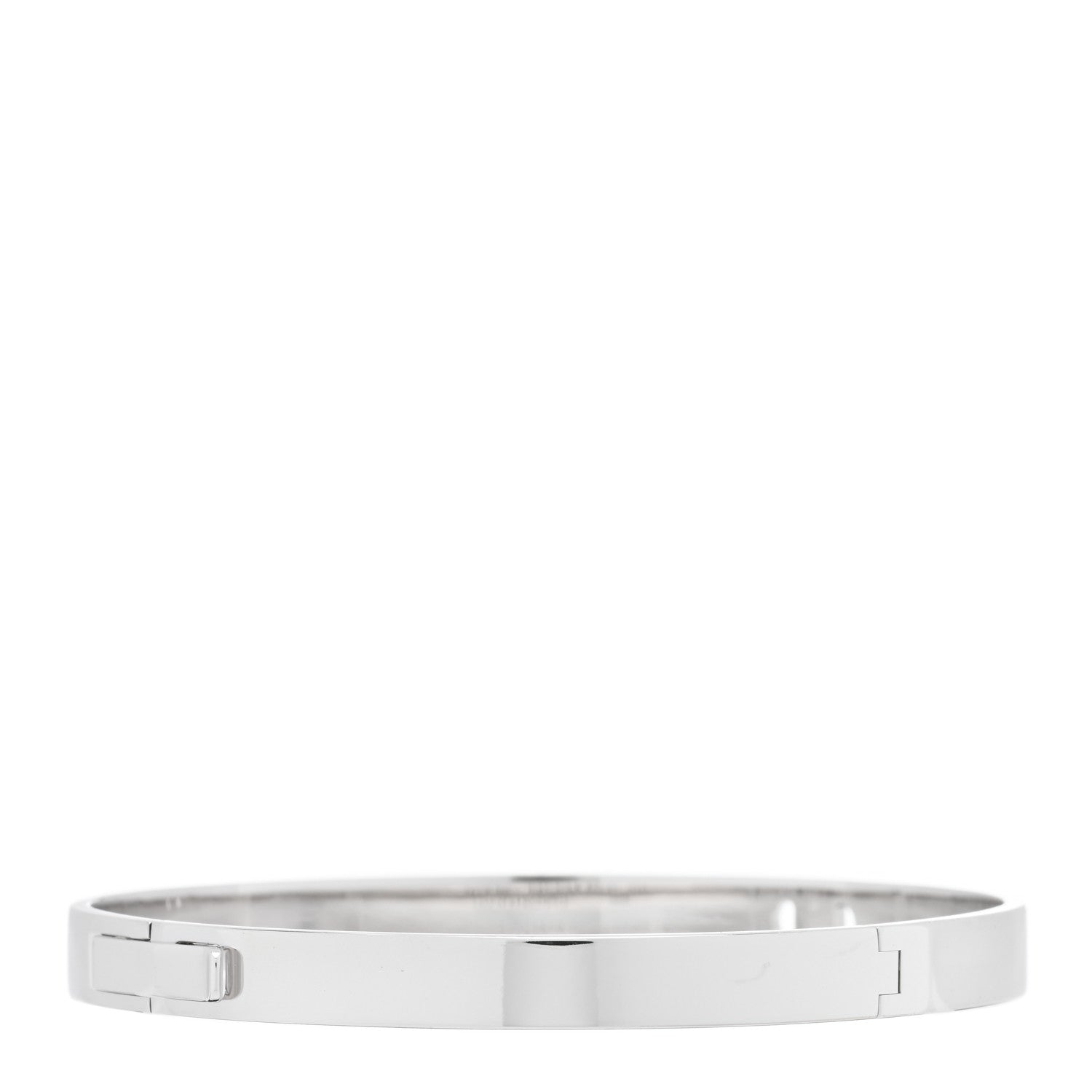 Hermes 18K White Gold Diamond PM H D'Ancre Bracelet SH 2 of 3