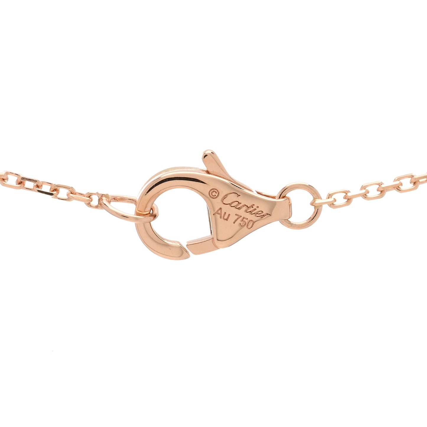 18K Pink Gold Diamond Carnelian XS Amulette Pendant Necklace