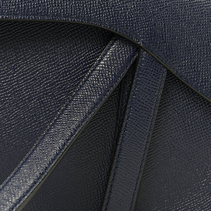 Christian Dior Grained Calfskin Saddle Bag Navy 8 of 10