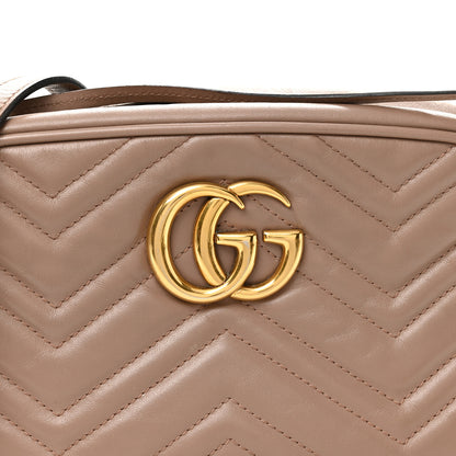 Gucci Calfskin Matelasse Small GG Marmont Chain Shoulder Bag Porcelain Rose 8 of 10