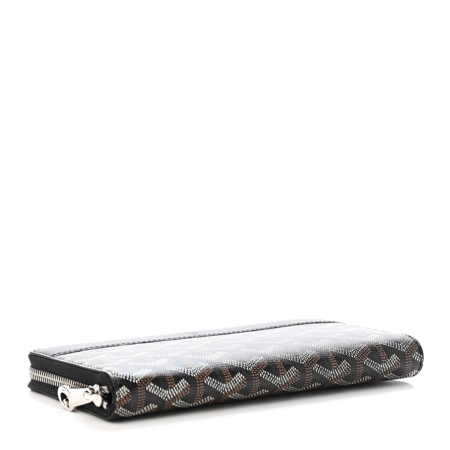 Goyard Goyardine Matignon Zip Around GM Wallet Black 3 of 4