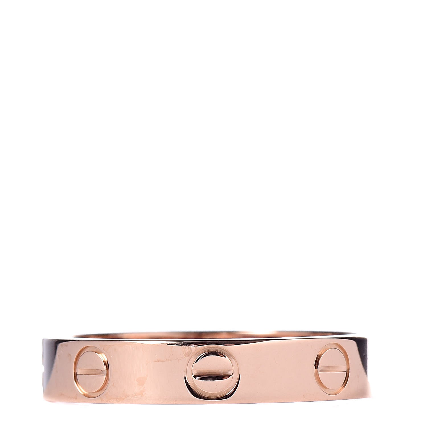 Cartier 18K Pink Gold 3.5mm LOVE Wedding Band Ring 53 6.5 3 of 5