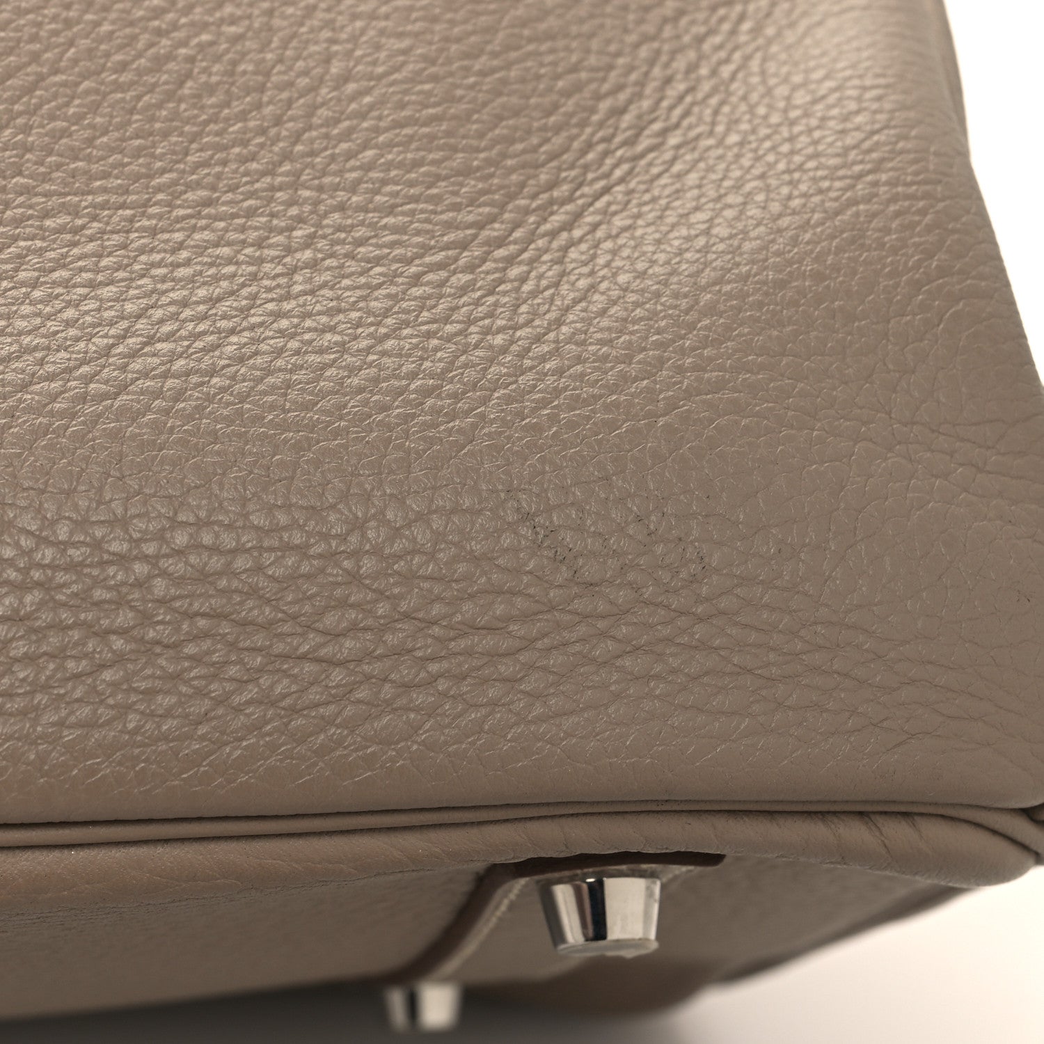 Hermes Taurillon Clemence Swift Tri-Color Birkin 35 Sanguine Gris Tourterelle Moutarde 14 of 15