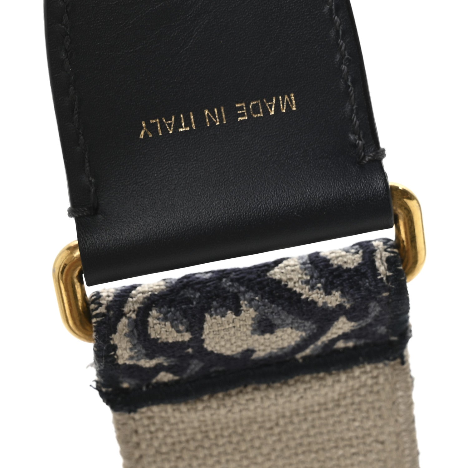 Christian Dior Oblique Shoulder Strap Blue 4 of 5