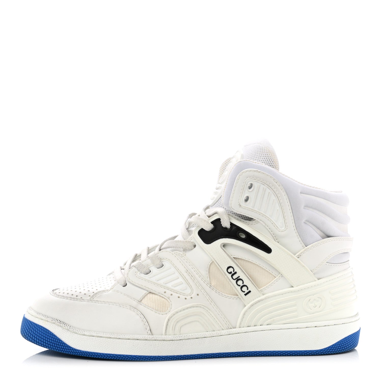 Gucci Demetra Mens Basket High Top Sneakers 8 Great White 1 of 8