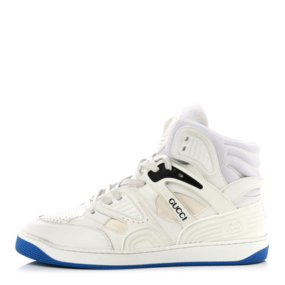 Gucci Demetra Mens Basket High Top Sneakers 8 Great White 1 of 8