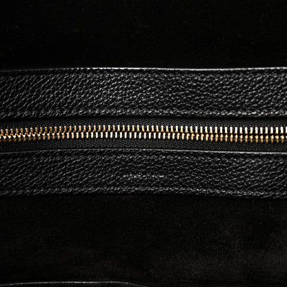 Celine Soft Grained Calfskin Medium Belt Cabas Phantom Black 6 of 10