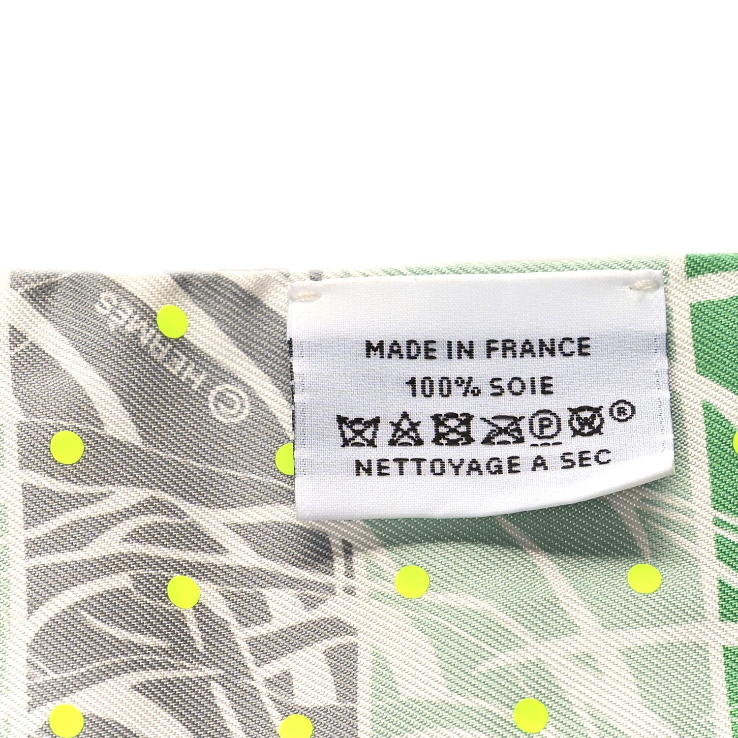 Hermes Silk Jungle Love Rainbow Twilly Vert Rose Jaune Fluo 3 of 3