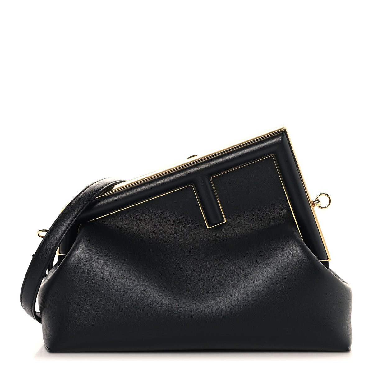 Fendi Shiny Nappa Midi Fendi First Black 1 of 11