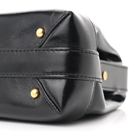 Chanel Shiny Lambskin Quilted Small Cocodoc Top Handle Bag Black 10 of 11