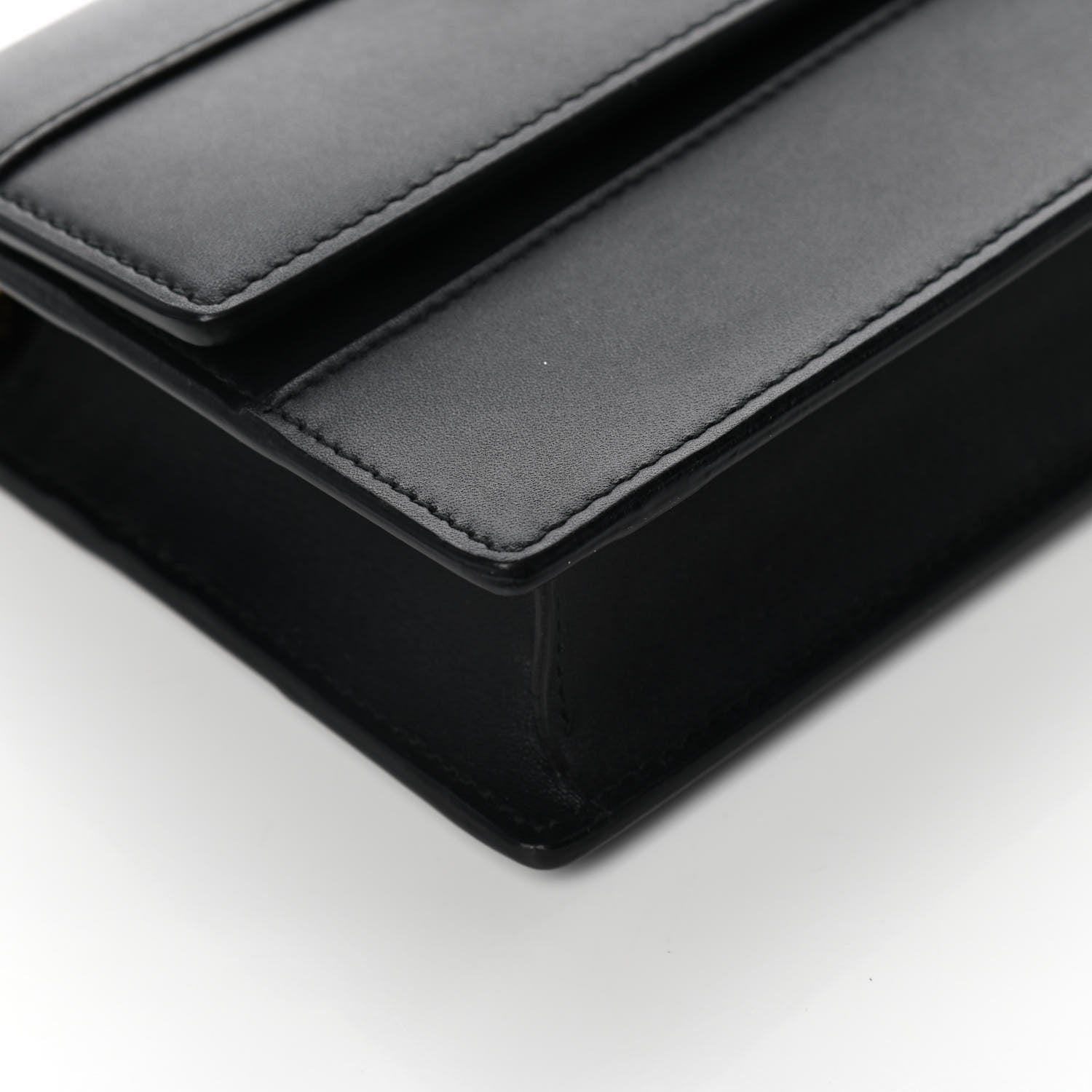 Gucci Calfskin Queen Margaret Chain Wallet Black 5 of 11
