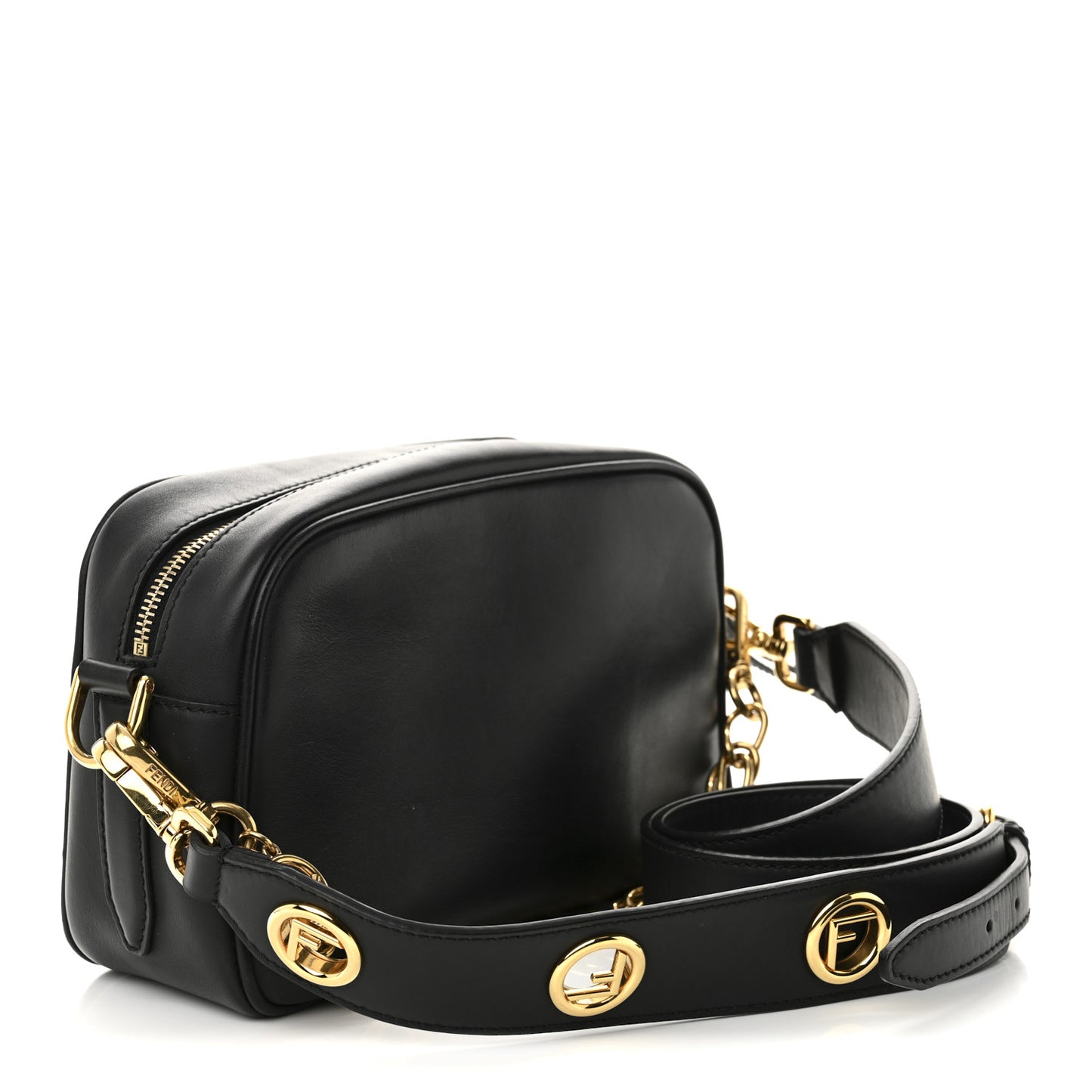 Vitello Century Opaco F is Fendi Camera Case Black