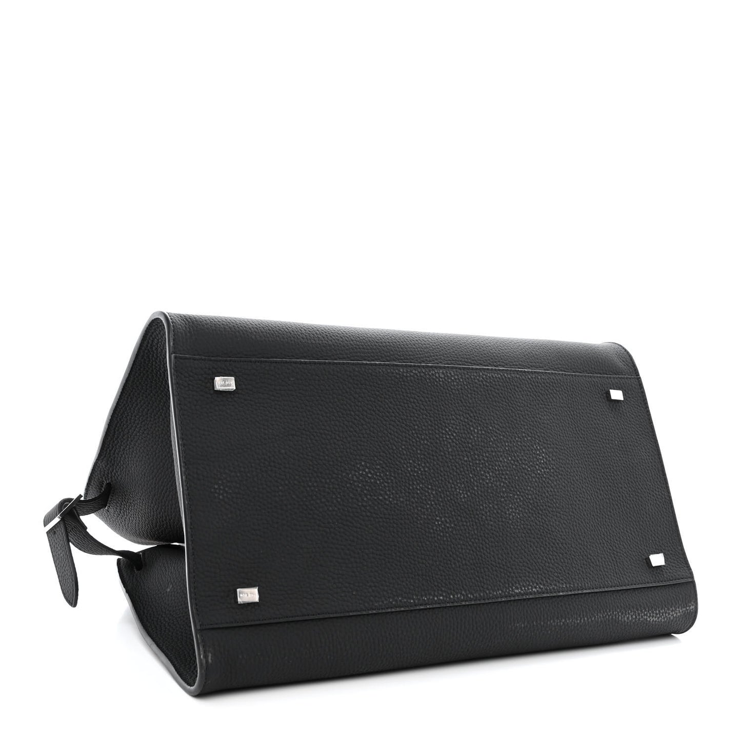 Matte Grained Calfskin Soft Margaux 15 Black
