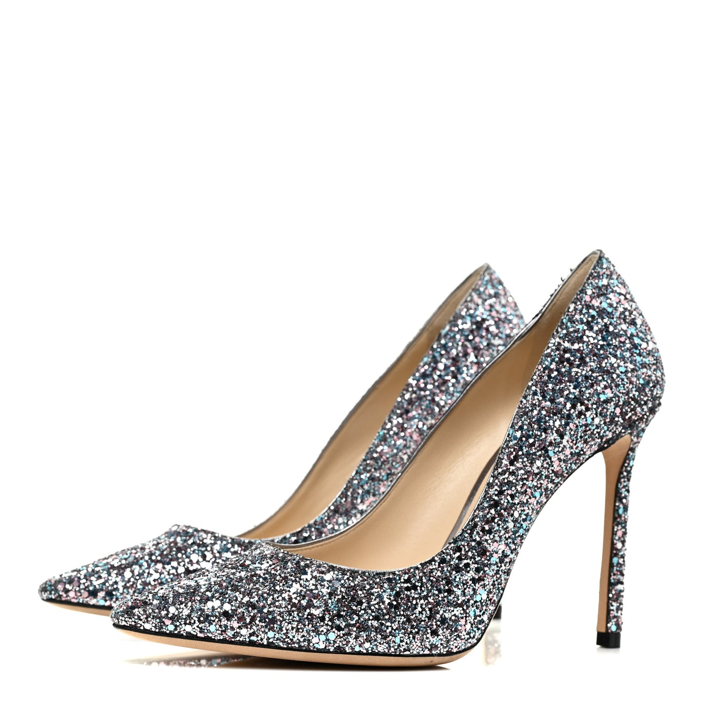 Glitter Pointy Toe Romy 85 Pumps 38 Bubblegum Mix