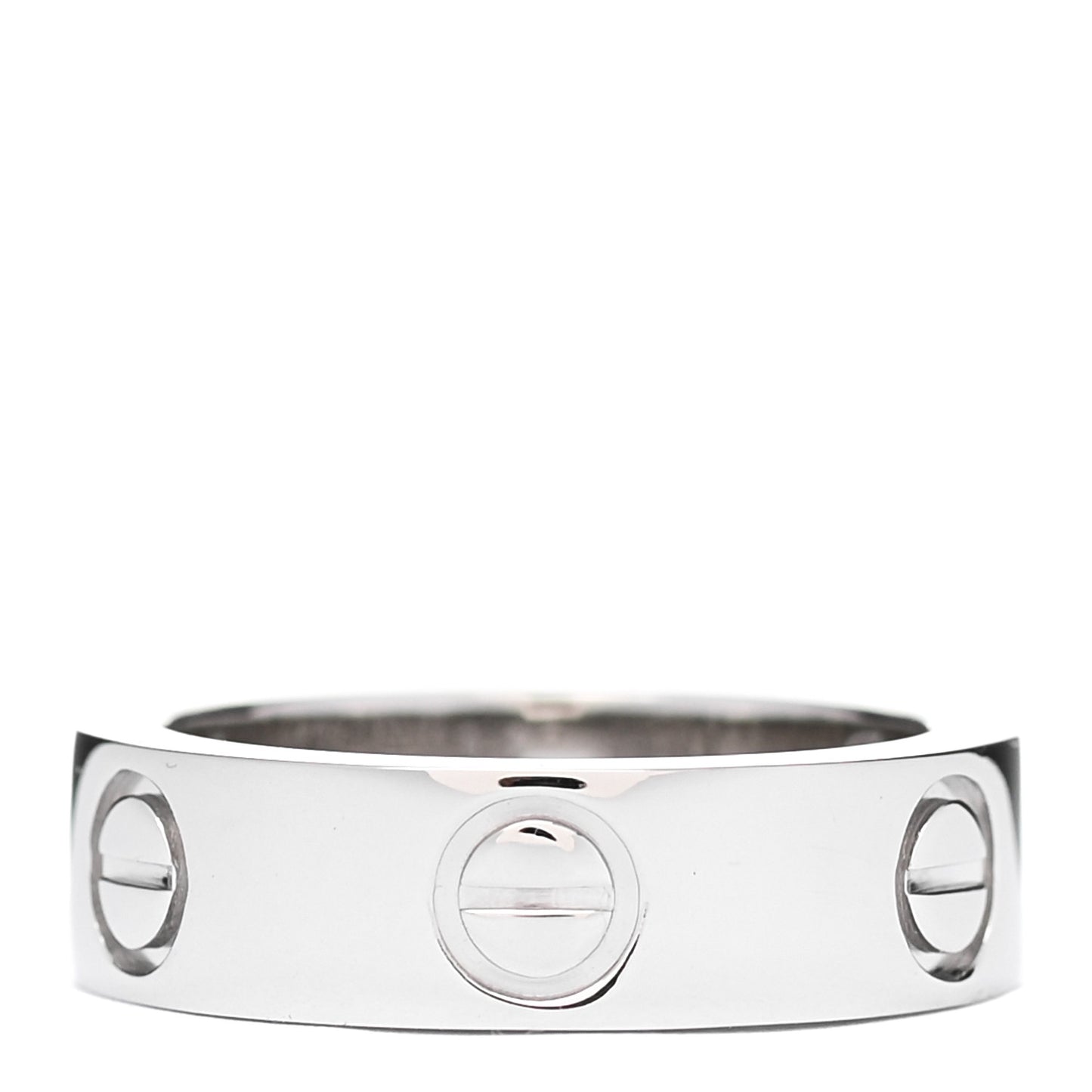 Platinum 1 Diamond 5.5mm LOVE Ring 50 5.25