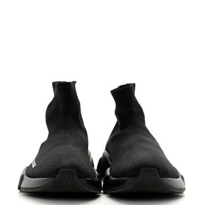 Balenciaga Technical 3D Recycled Knit Womens Speed 2.0 Sneakers 39 Monocolor Black 2 of 8