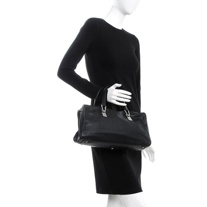 Chanel Lambskin Square Stitched Large Tote Black 2 of 9