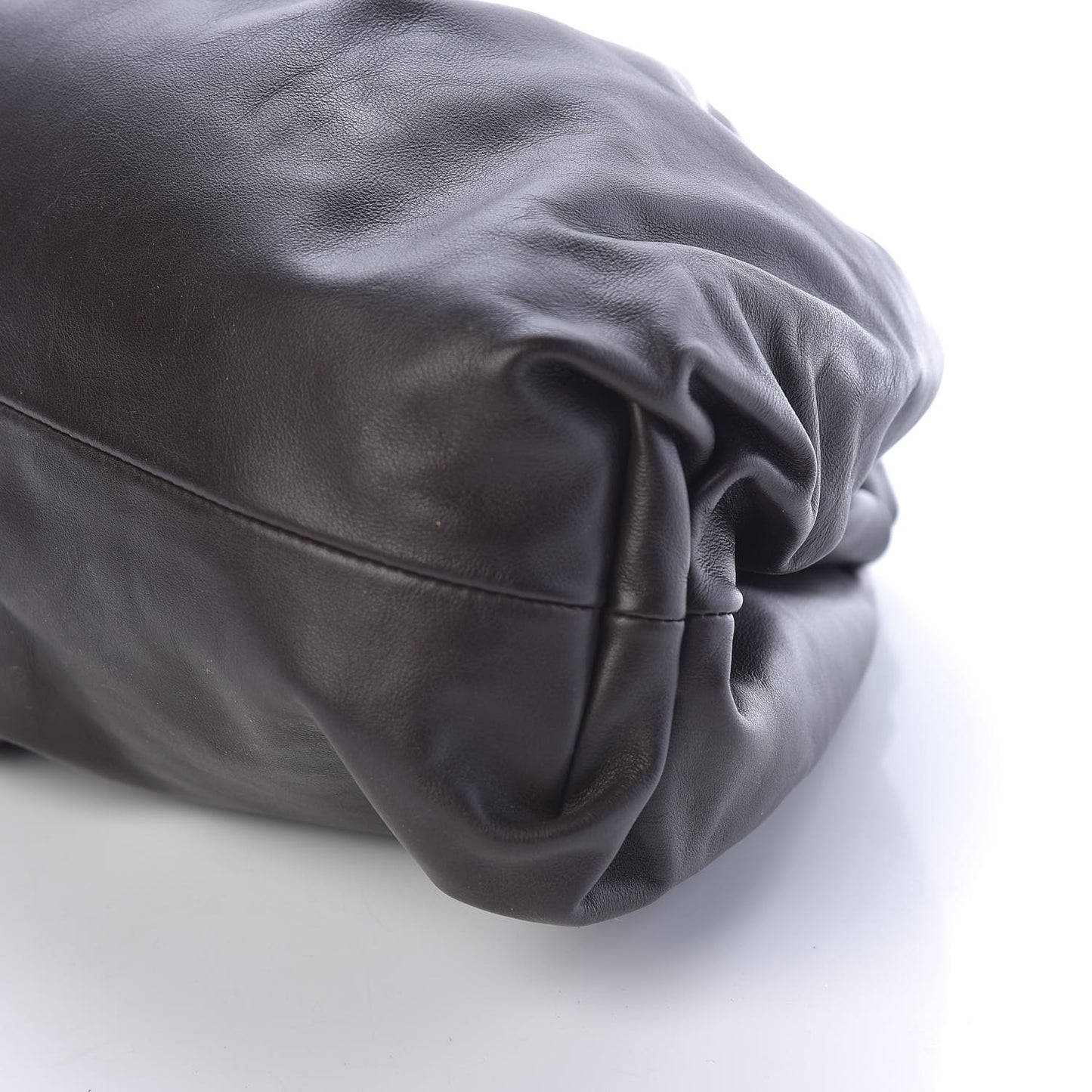 Smooth Butter Calf The Pouch Oversized Clutch Fondente