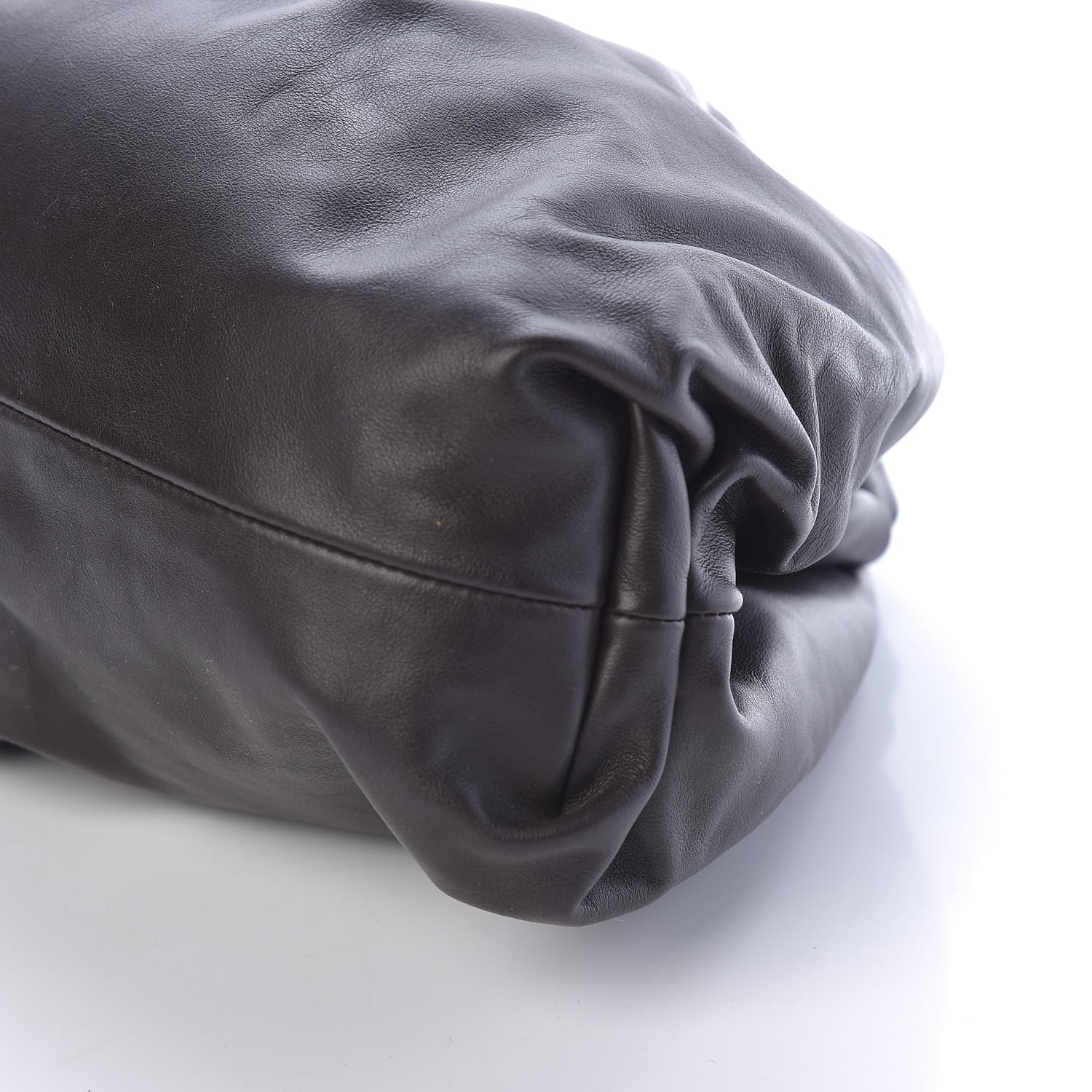 Bottega Veneta Smooth Butter Calf The Pouch Oversized Clutch Fondente 8 of 8