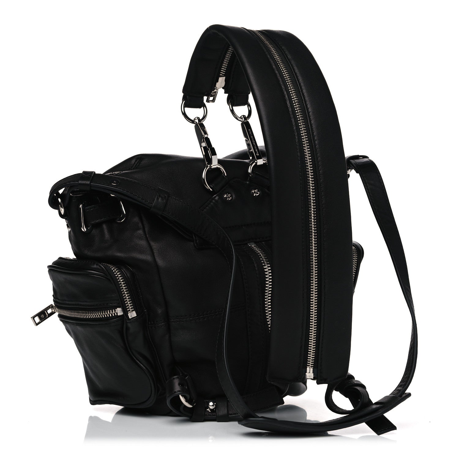 Alexander Wang Lambskin Mini Marti Backpack Washed Black Rhodium Hardware 851600 – FASHIONPHILE