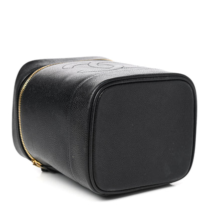 Chanel Caviar Vanity Cosmetic Case Black 4 of 13