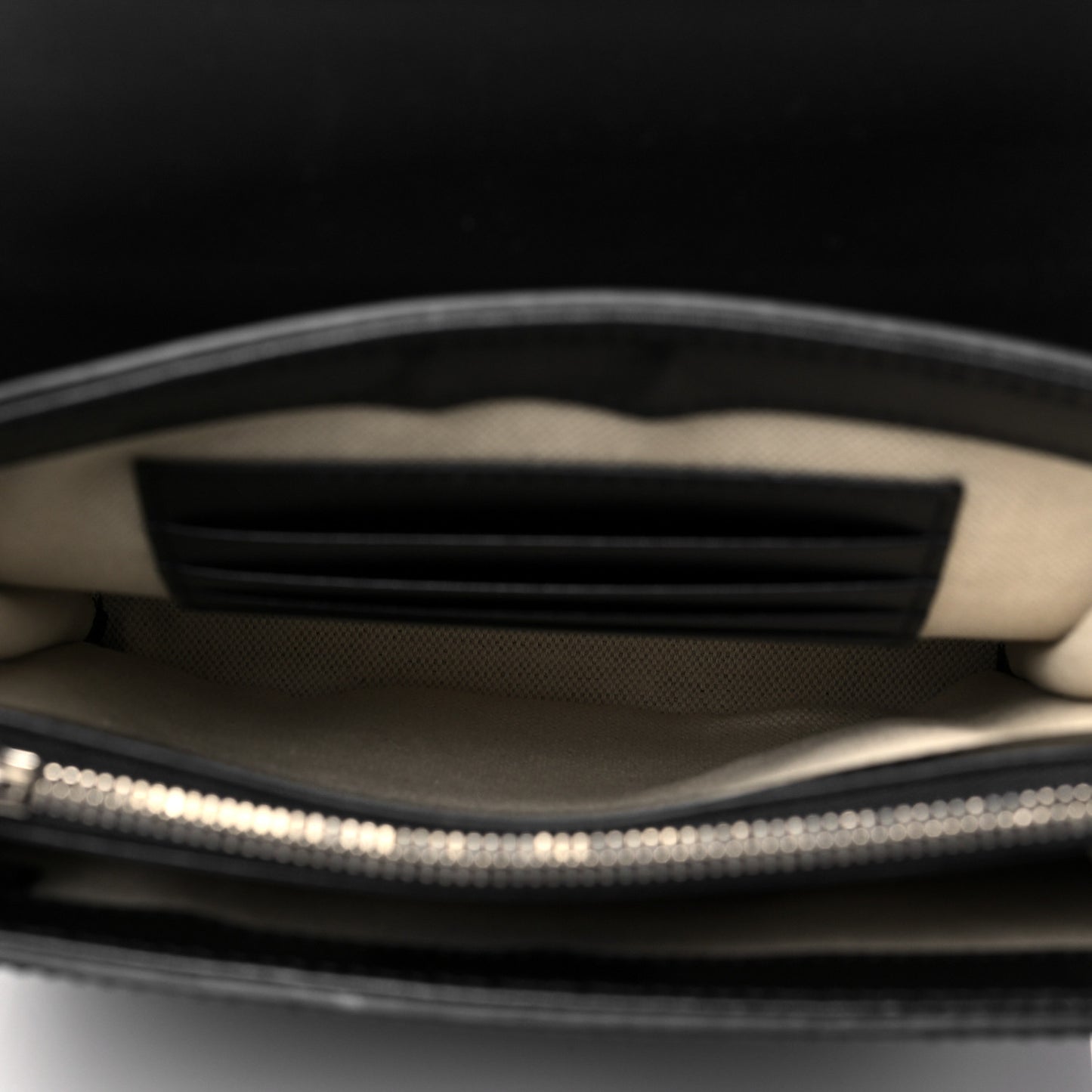 Calfskin GG Tennis Embossed Messenger Bag Black