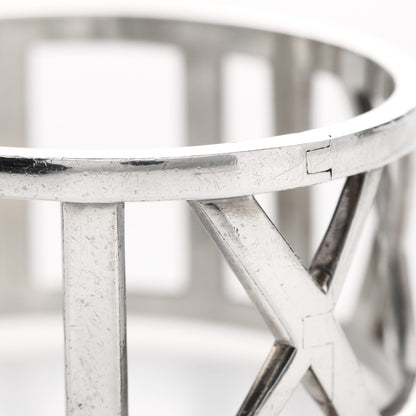 Tiffany Sterling Silver Wide Atlas Hinged Bangle Bracelet 6 of 7