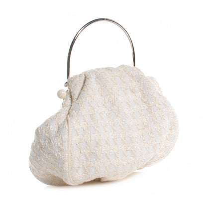 Chanel Tweed Boucle Knitting Bag Ivory 3 of 8