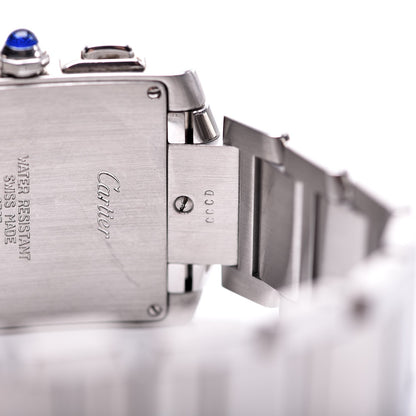 Cartier Stainless Steel 28mm Tank Francaise Chrono Reflex Quartz Watch 15 of 24