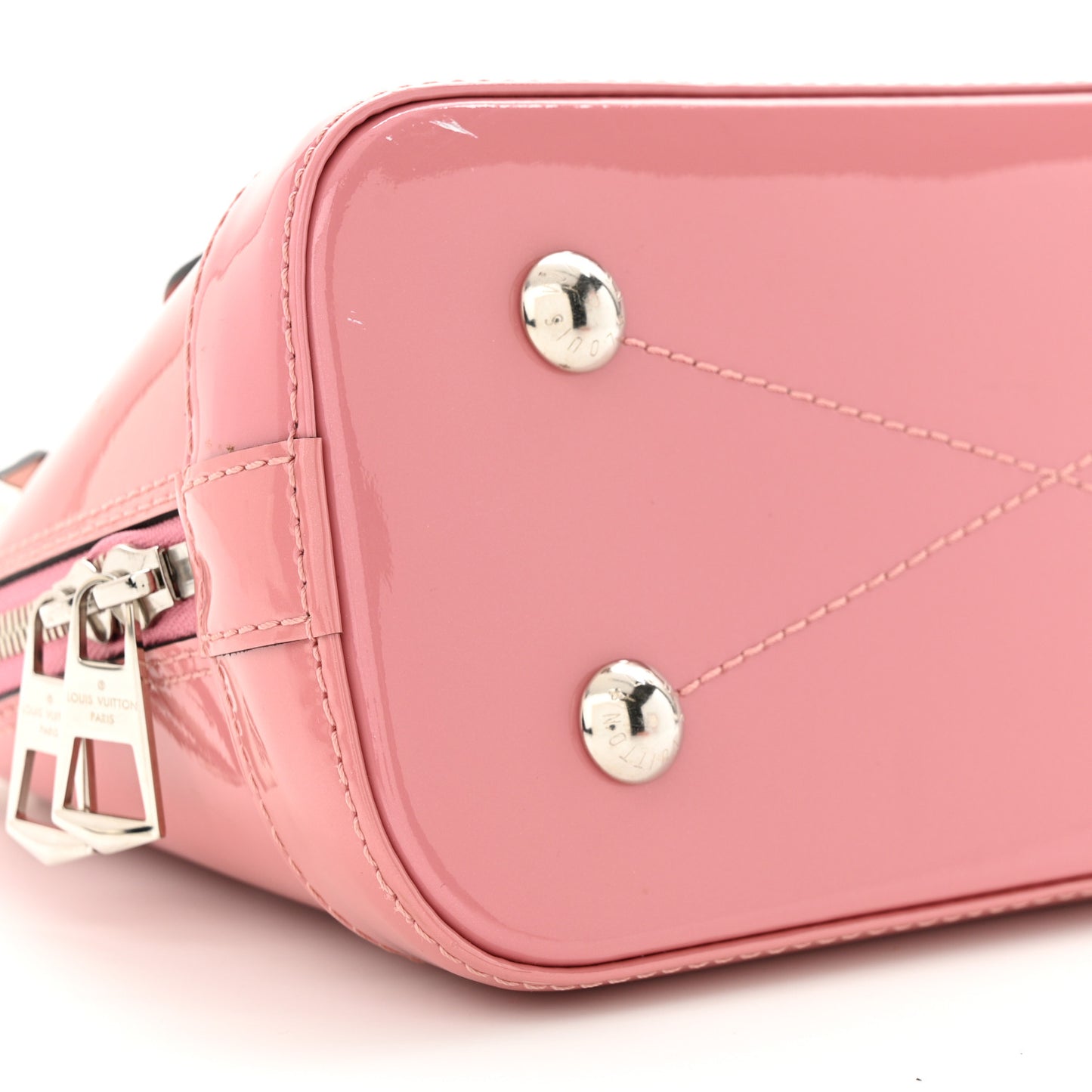 LOUIS VUITTON Patent Monogram Alma BB Rose Blush