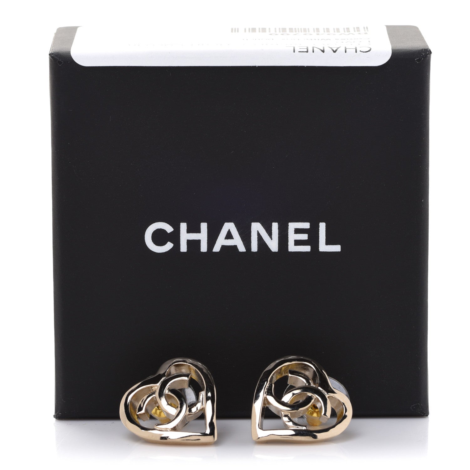 Chanel Metal CC Heart Coco In Love Earrings Gold 5 of 5