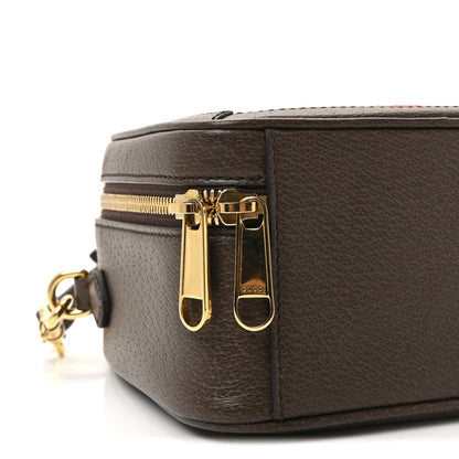 Gucci GG Supreme Monogram Textured Dollar Calfskin Mini Ophidia Top Handle Square Shoulder Bag Beige Ebony New Acero 8 of 9