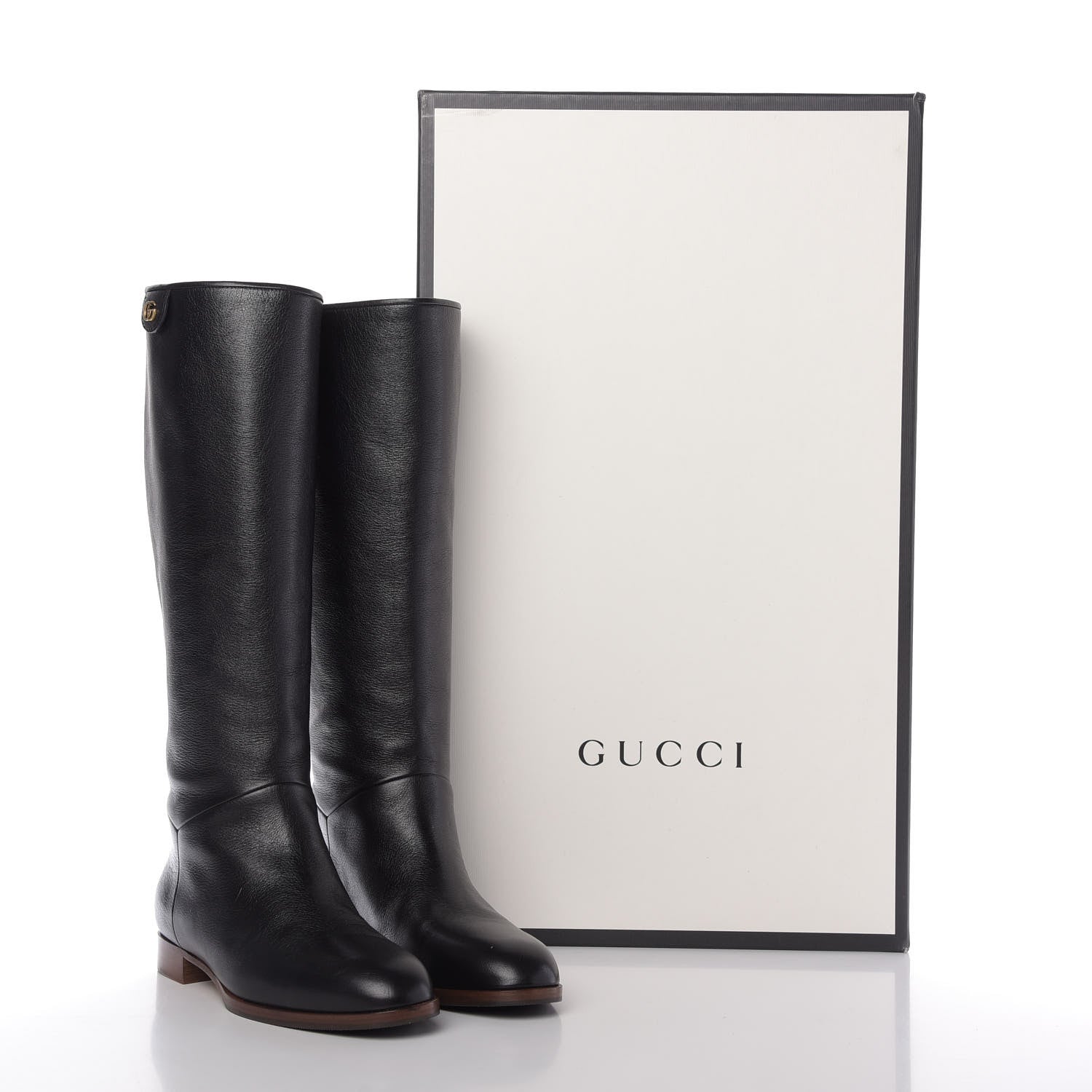 Gucci Calfskin Piuma Lux Energy High Boots 38.5 Black 10 of 10