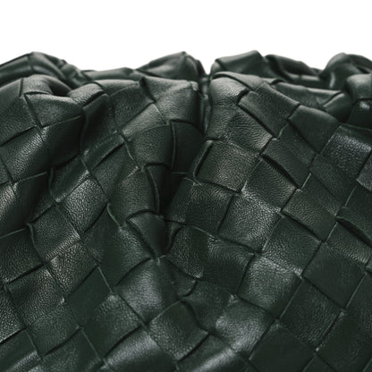 Bottega Veneta Nappa Maxi Intrecciato The Pouch Oversized Clutch Raintree 9 of 11