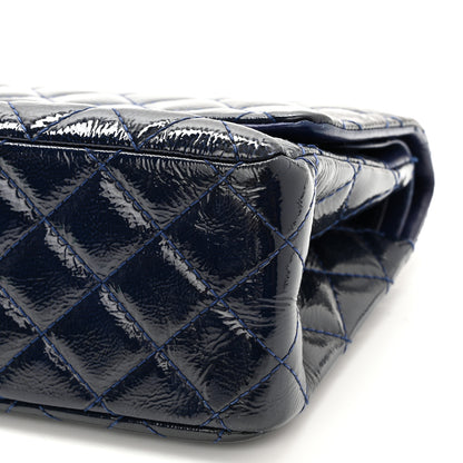 Chanel Distressed Patent Quilted 2.55 Reissue 226 Flap Navy 10 of 15
