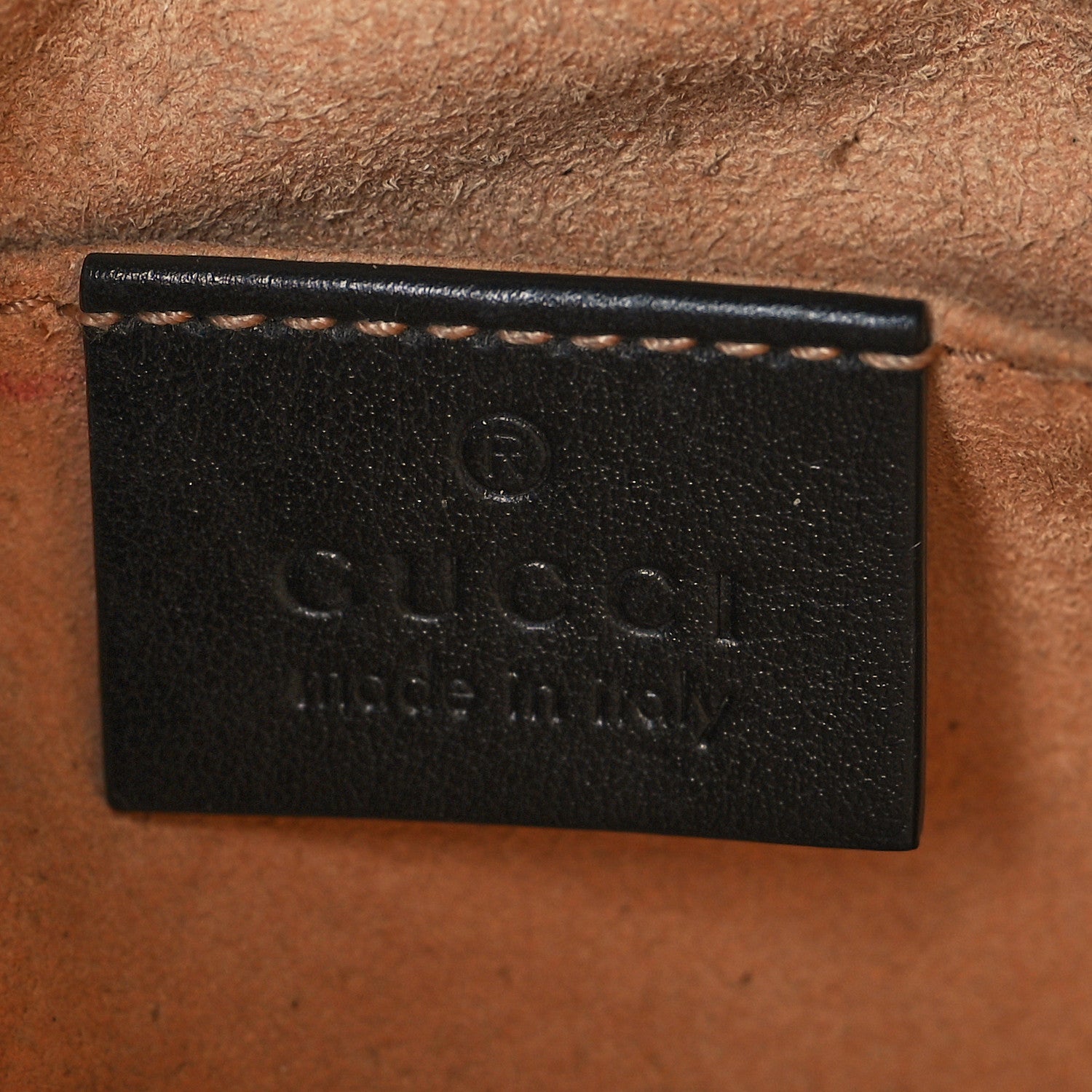 Gucci Calfskin Matelasse Mini GG Marmont Chain Shoulder Bag Black 6 of 13