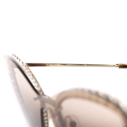 Chanel Acetate Metal Pearl Butterfly Sunglasses 4236-H Brown 6 of 8