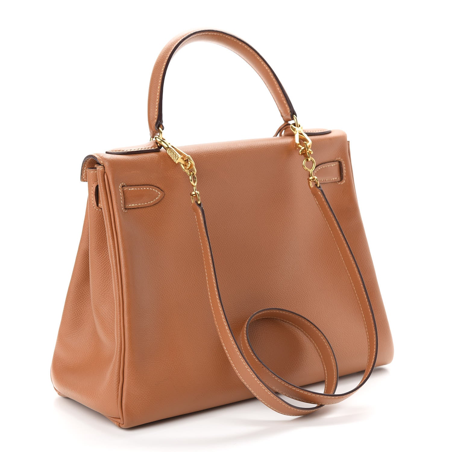 Hermes Courchevel Kelly Retourne 28 Gold 3 of 13