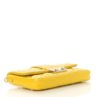 Christian Dior Patent Cannage New Lock Pouch Yellow 4 of 14