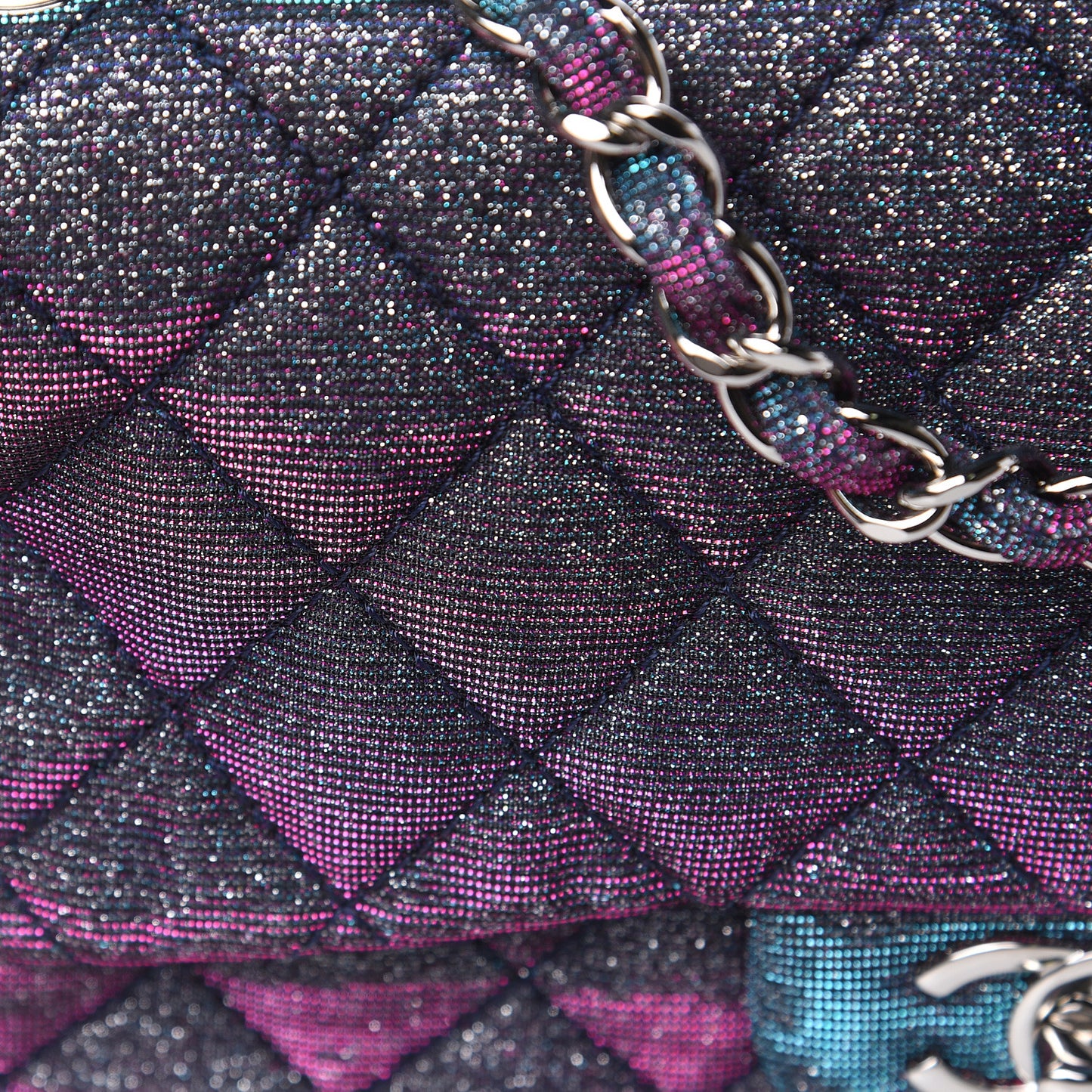 Iridescent Glitter Fabric Jumbo Single Flap Multicolor