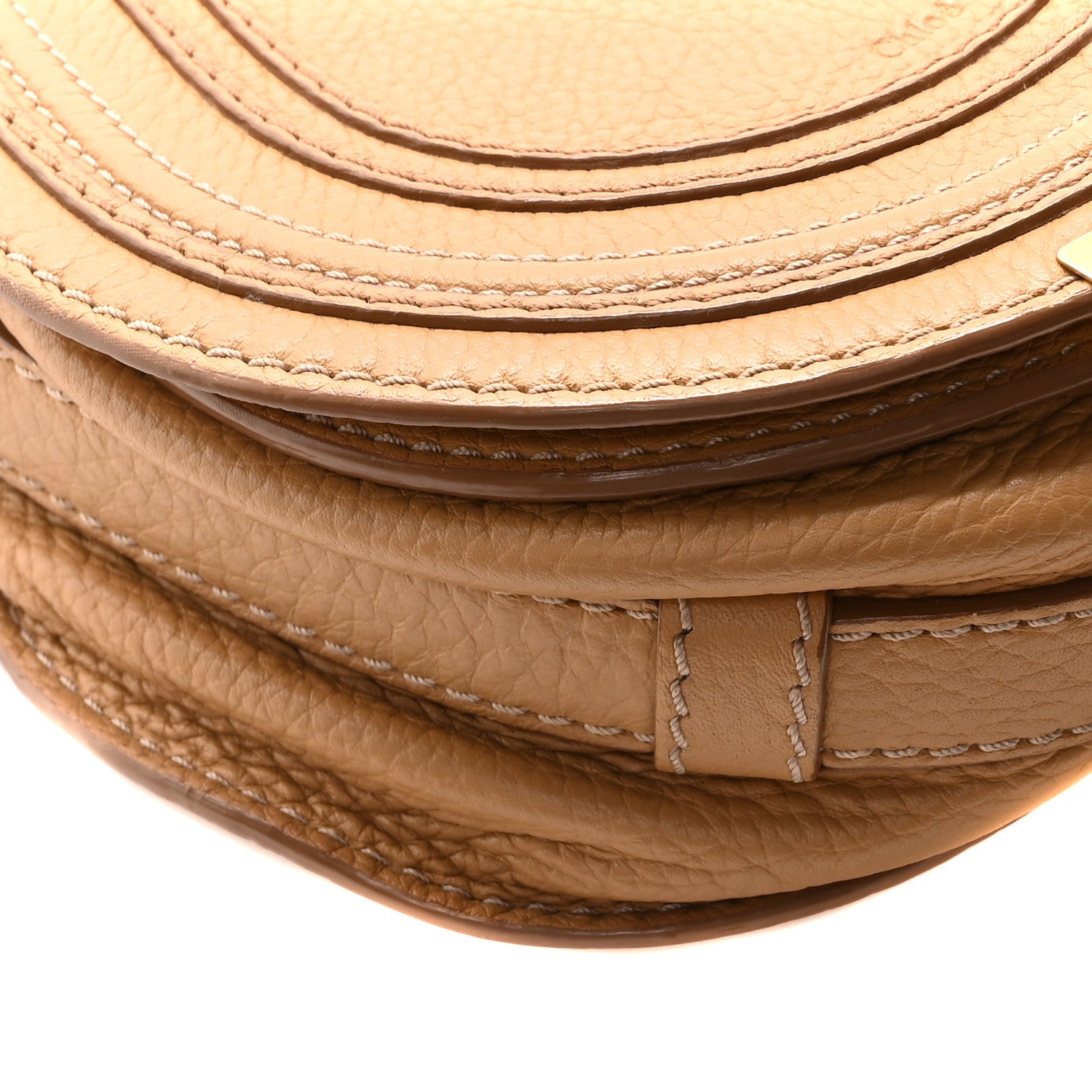 Chloe Calfskin Mini Marcie Round Crossbody Bag Nude 9 of 10