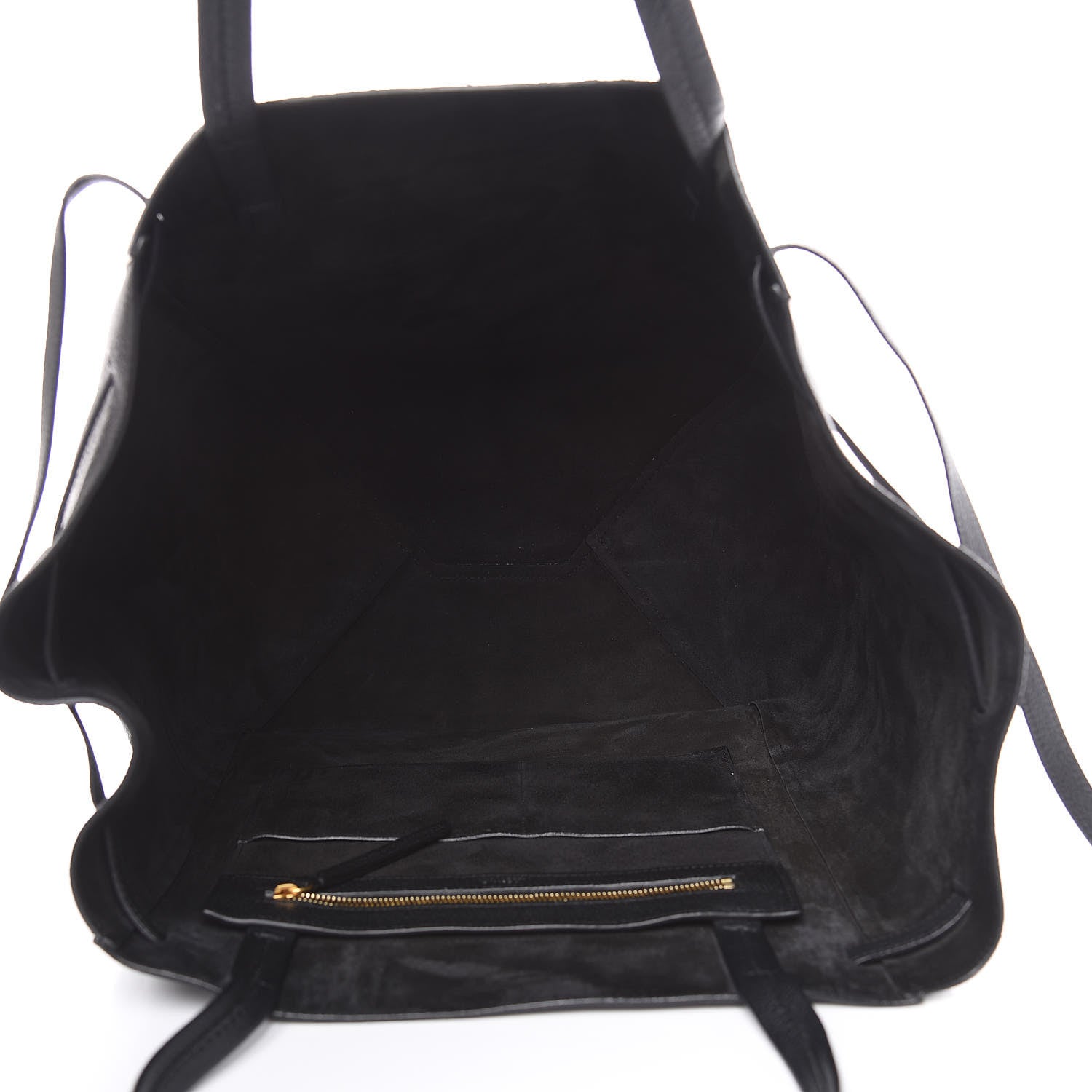 Celine Soft Grained Calfskin Medium Belt Cabas Phantom Black 6 of 10