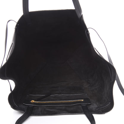 Celine Soft Grained Calfskin Medium Belt Cabas Phantom Black 6 of 10
