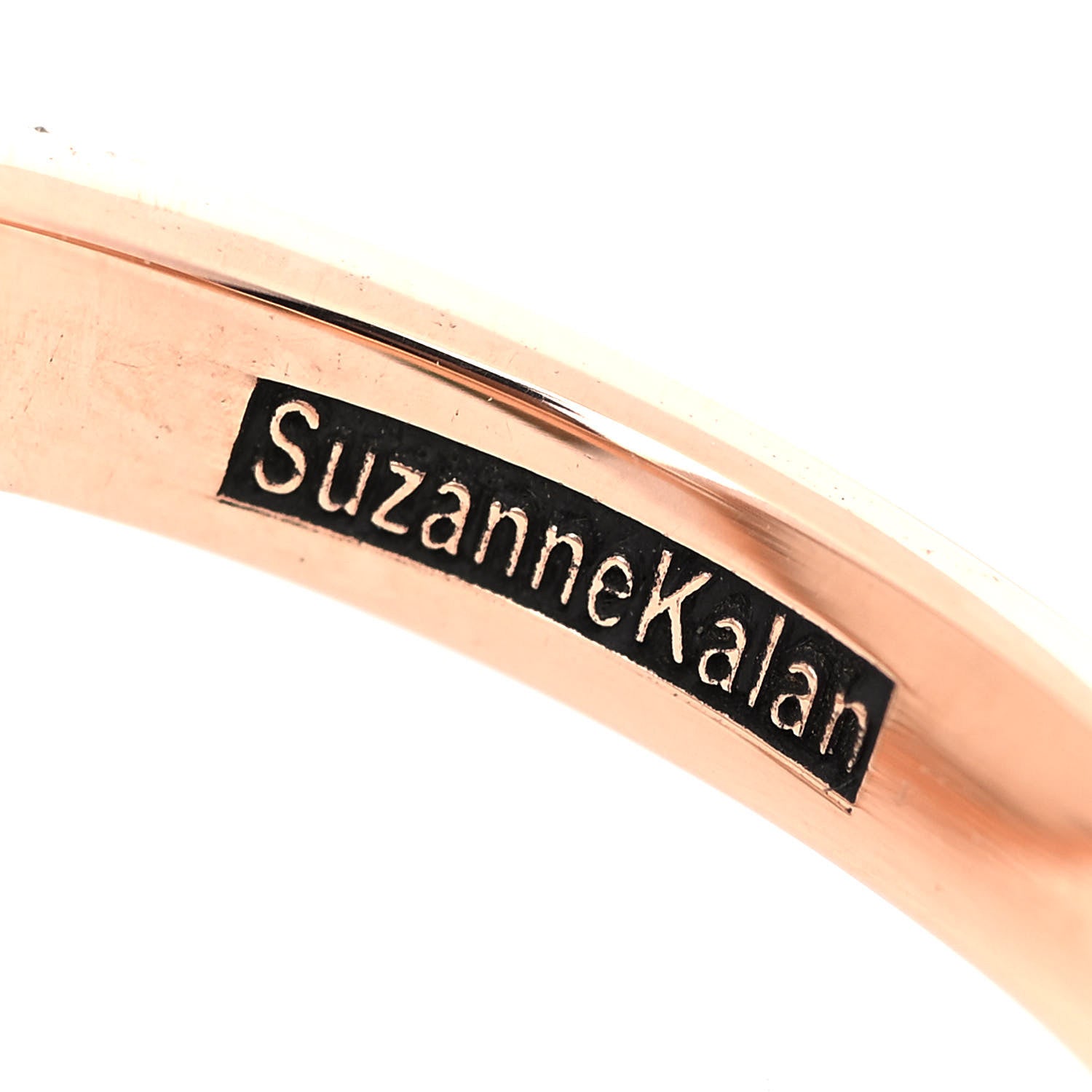Suzanne Kalan 18K Rose Gold Champagne Diamond Chalcedony Cocktail Ring 60 9 6 of 6